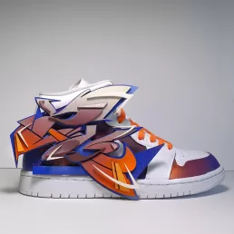 Nike sneakers customized by zurik
