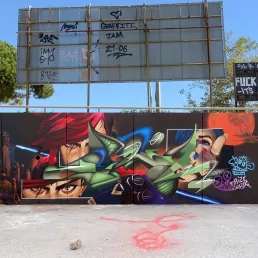 Arcane graffiti barcelona por zurik