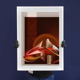 Graffiti print on giclee print by zurik