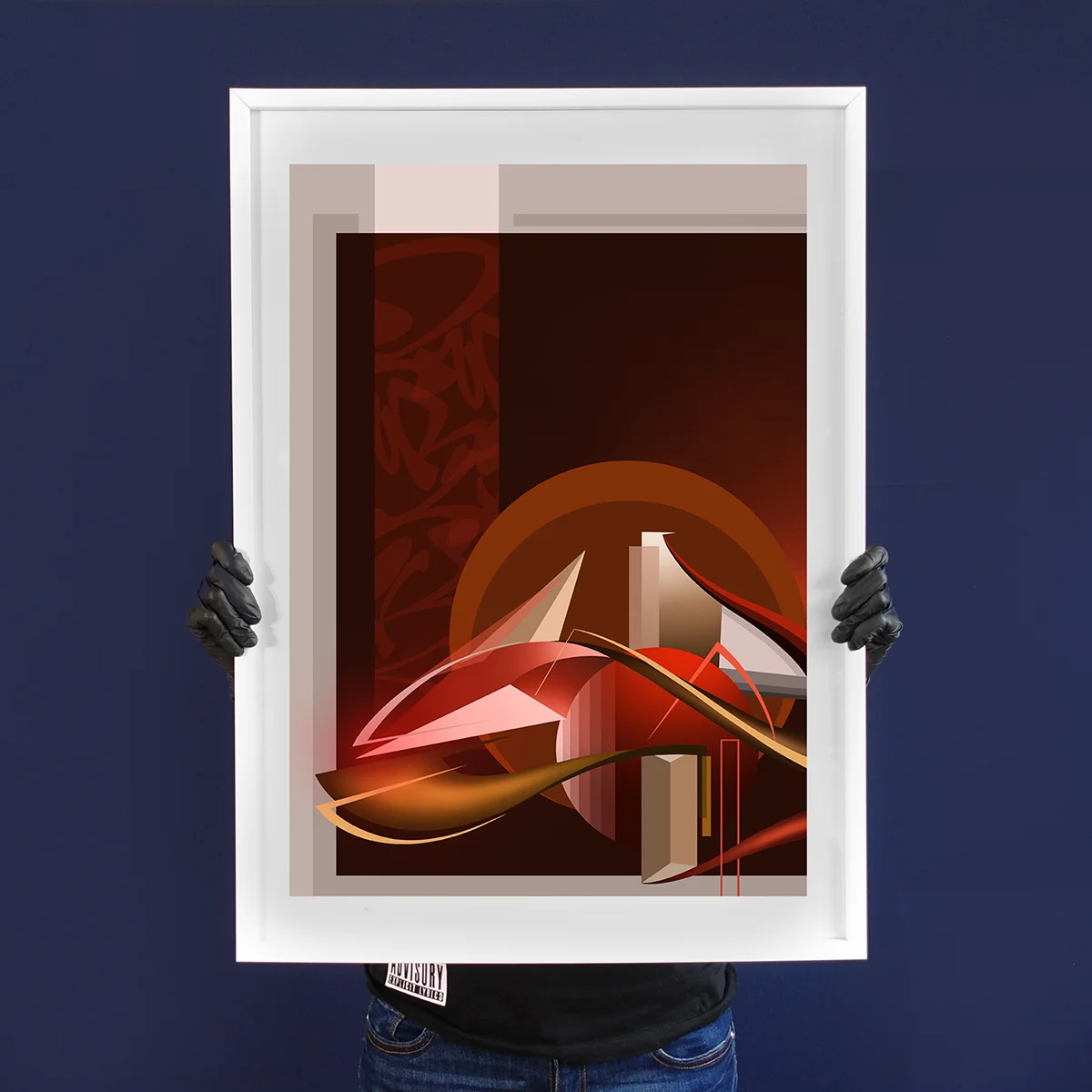 Graffiti print on giclee print by zurik
