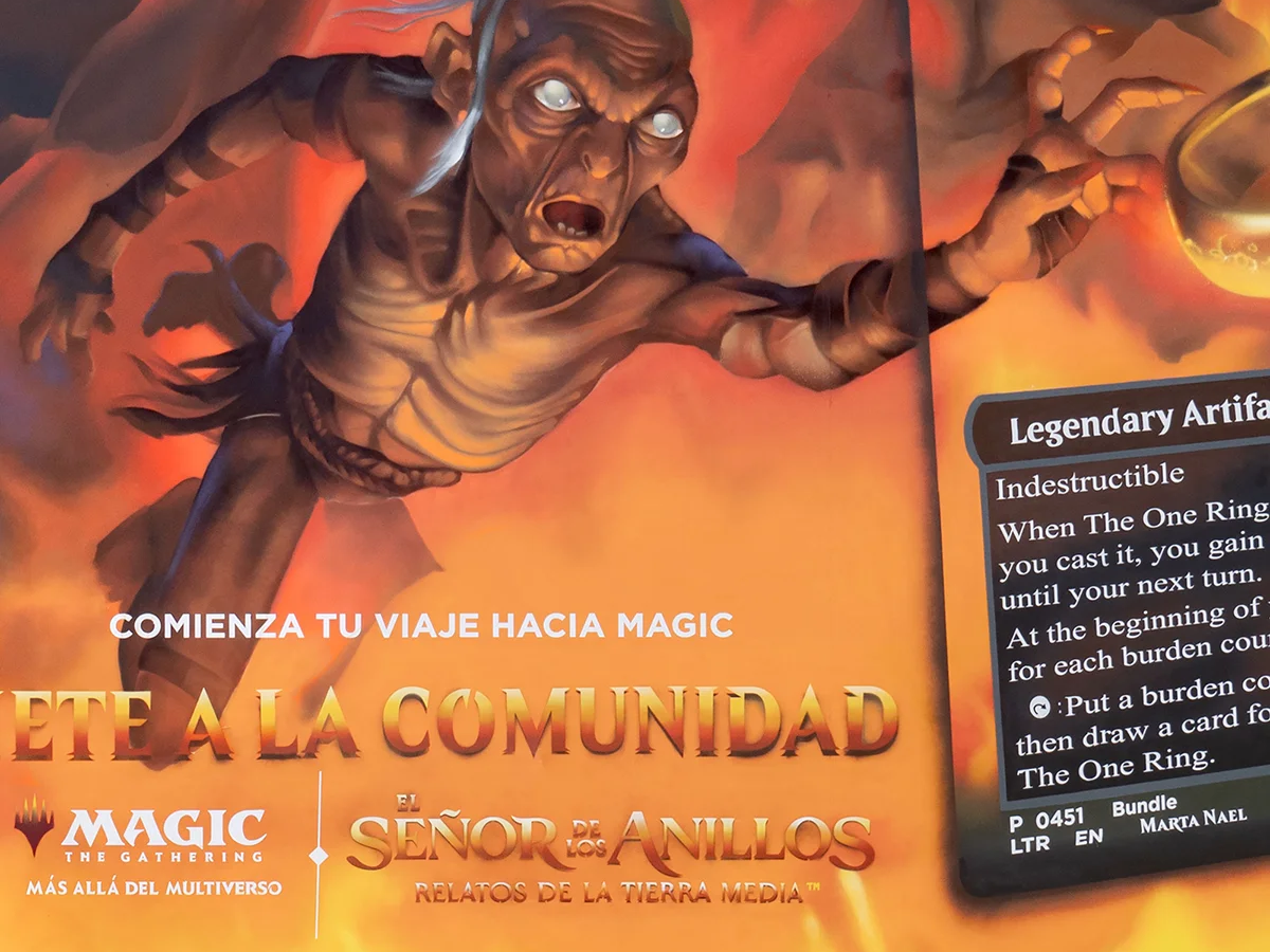 Lona publicitaria el señor de los anillos-gollum en Madrid - zurik