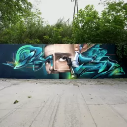 graffiti ajedrez en santa perpetua de moguda- barcelona, por zurik
