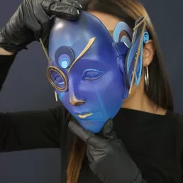 Warframe mask customized by Zurik