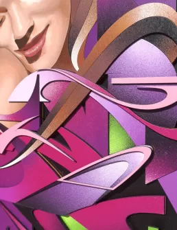Cuadro graffiti en madera urbanizable art fair Paris por zurik