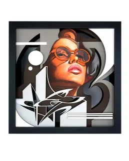 Cuadro graffiti exposición 100% paper en paris por zurik