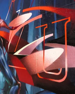 Stranger things graffiti mural en barcelona