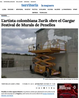 Zurik graffiti Penelles noticias