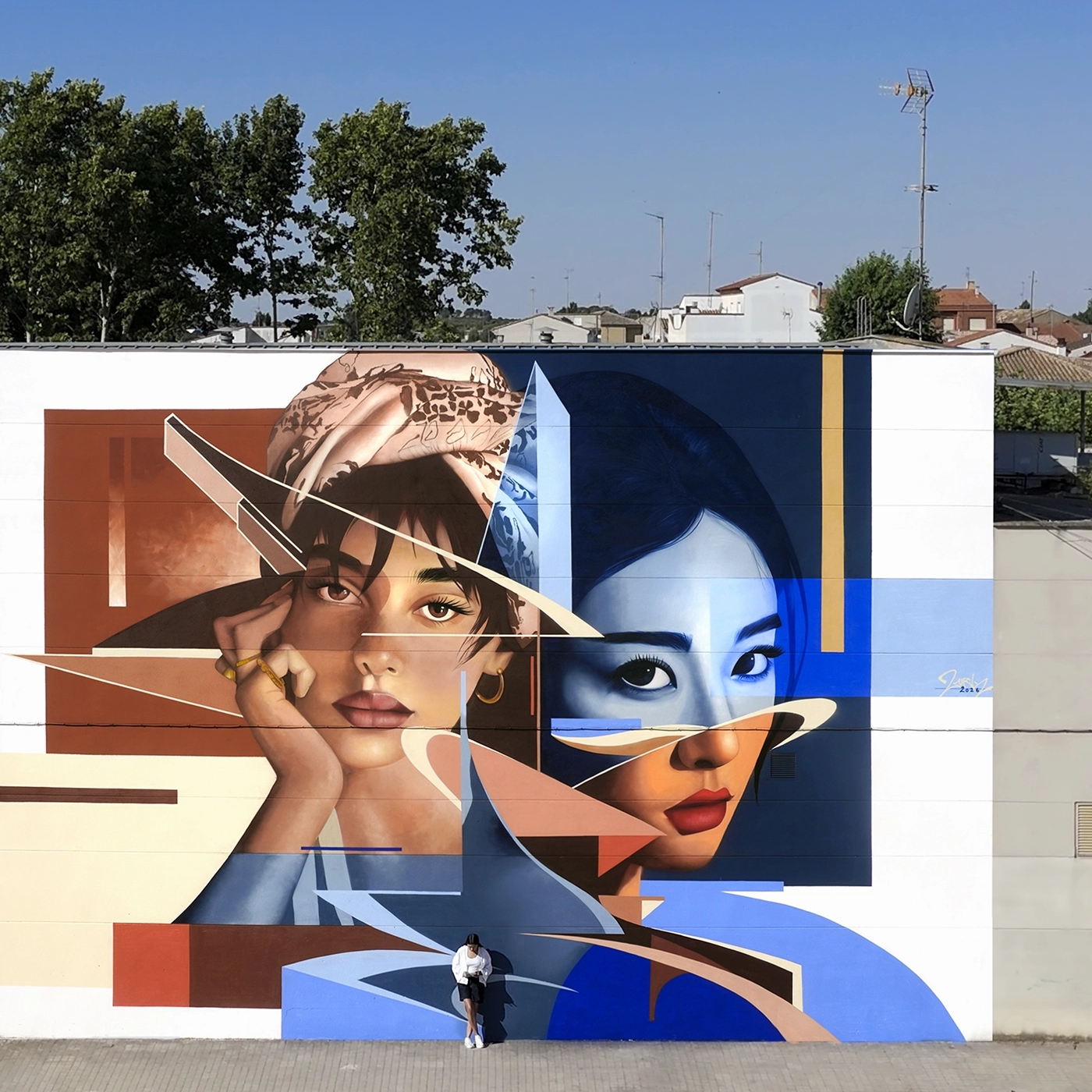 Mural mujeres en iniesta, cuenca- españa por zurik