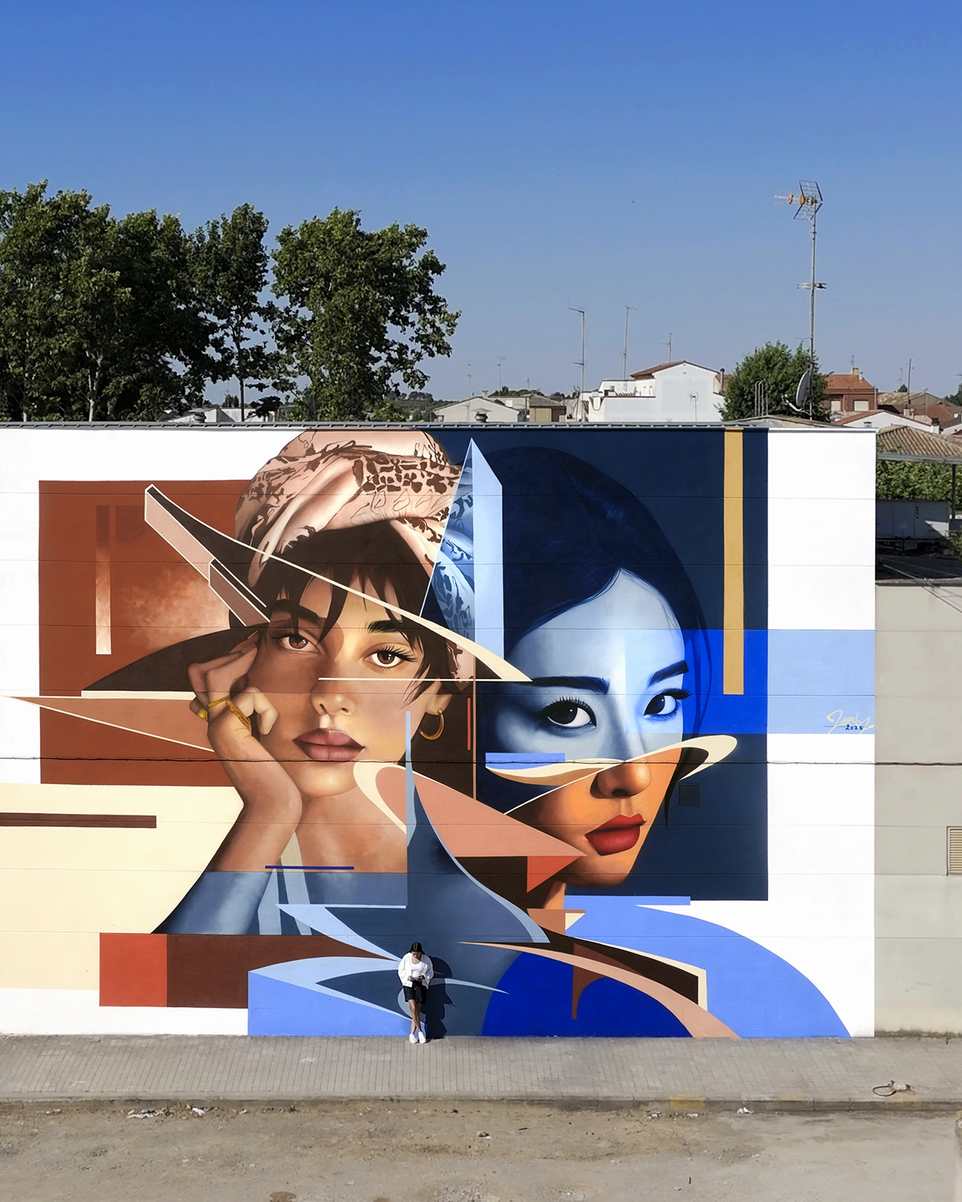 Mural mujeres en iniesta, cuenca- españa por zurik